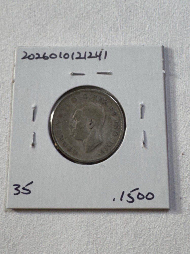 1941 Canada 25 Cents Silver Coin
