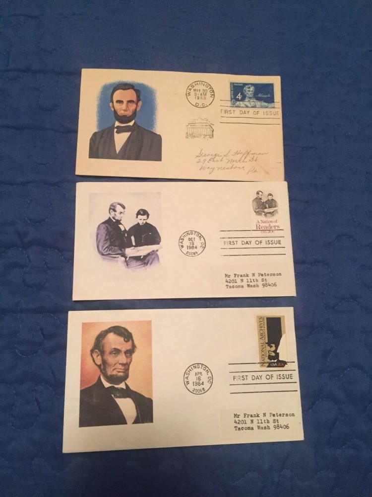 3 FDC LINCOLN.  DIFFERENT