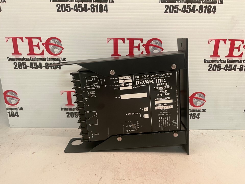 Devar Inc. 18-141 Millivolt Thermocouple Alarm