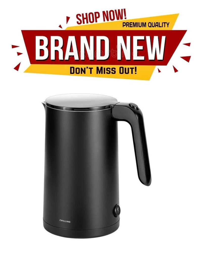 ZWILLING Enfinigy Pro Electric Kettle 1.5L Black Matte Cool Touch Fast Boil