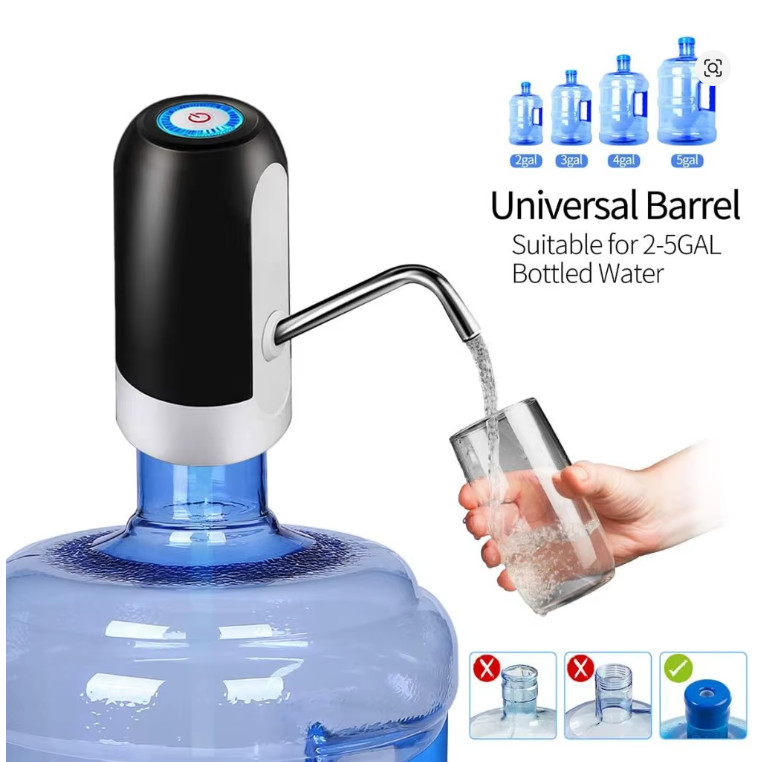 Water Bottle Switch Pump Electric Automatic Universal Dispenser 5 Gallon USB New