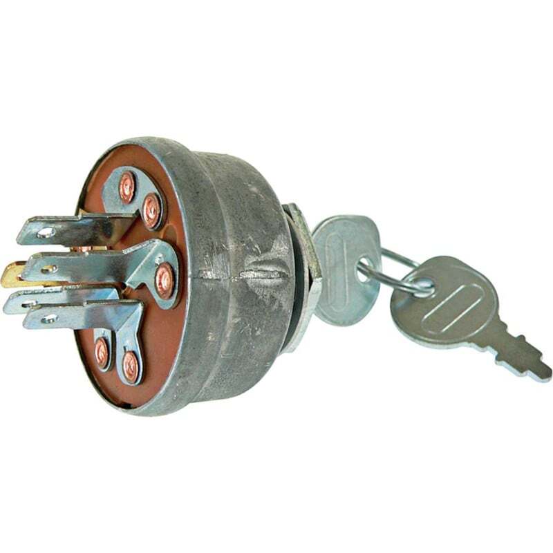 Ignition Switch 5/8" Threaded Stem 3 Positions 5 Terminals Compatible Parts
