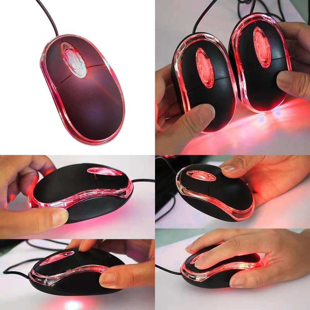 Wired Mini Optical Mouse with Ergonomic Design, USB Computer Mice for Laptops...
