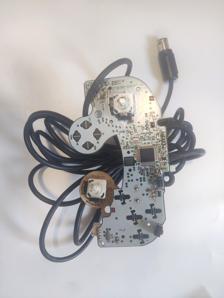 Nintendo GameCube OEM Controller Motherboard with Rumble & Wire Cable Tested