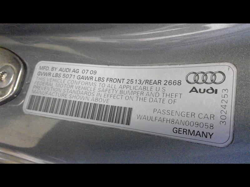 A5 AUDI 2010 Headrest 354072