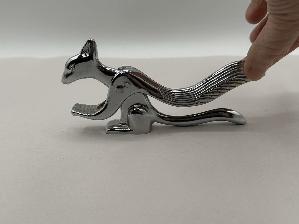 Squirrel Figure Nut Cracker Vintage Cast Metal NOS