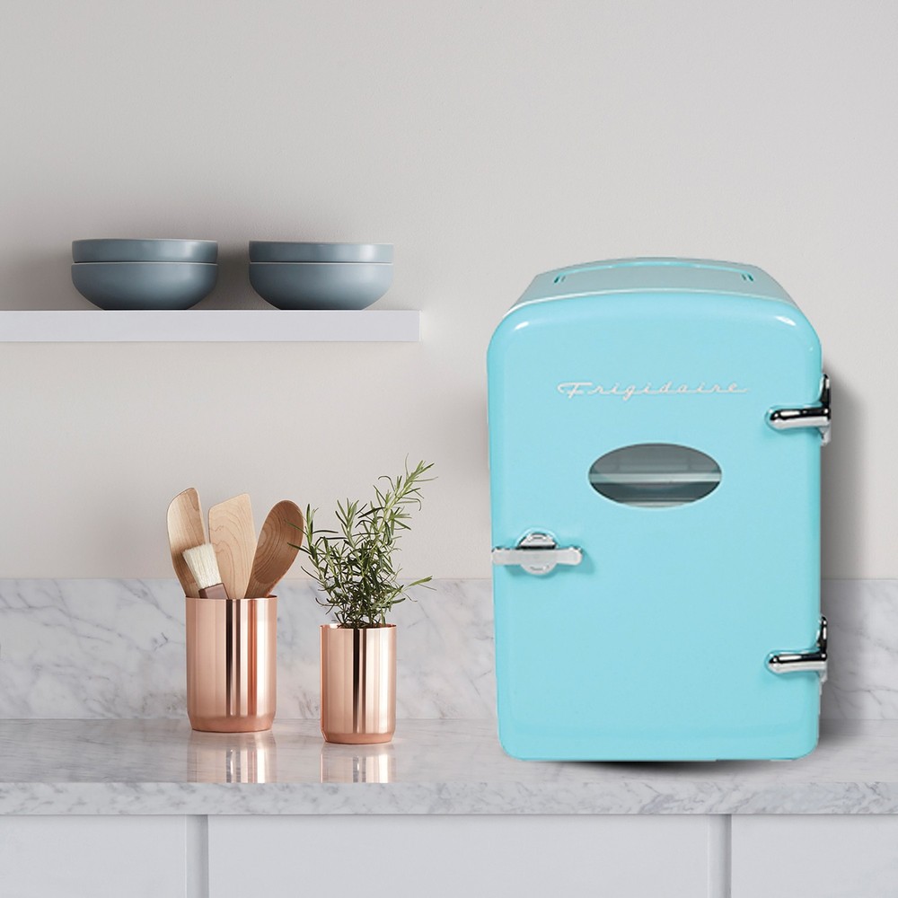 9-Can 48W Portable Retro Mini Refrigerator