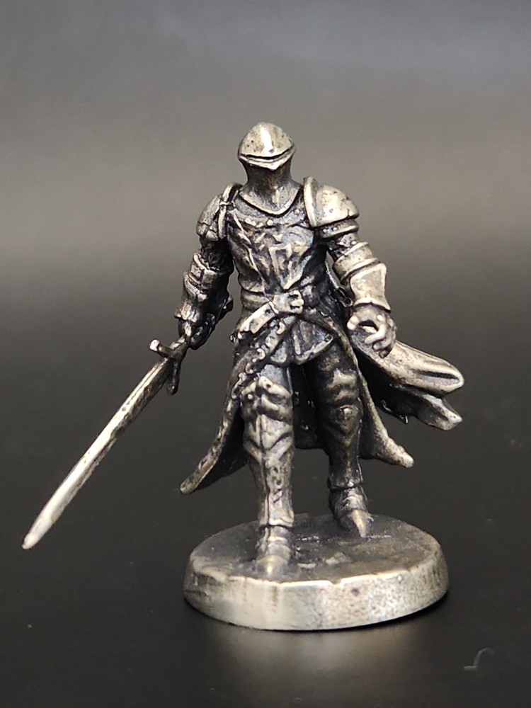 Solid Metal Gladiator Warrior Miniature Figure, Heavy, Sturdy, and Durable