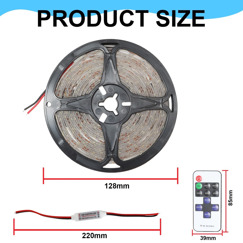 1 Roll Deep Drop fishing light, BLUE, LED Light Strip 12V