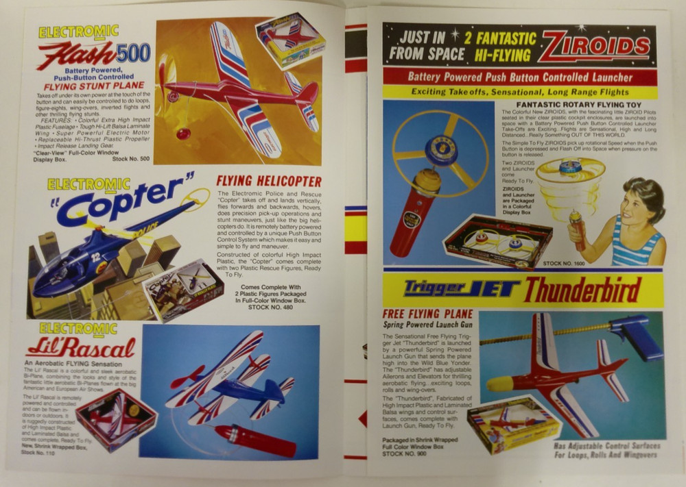 Stanzel Toys Flying Models Catalog Featuring Electro Jet F-2000