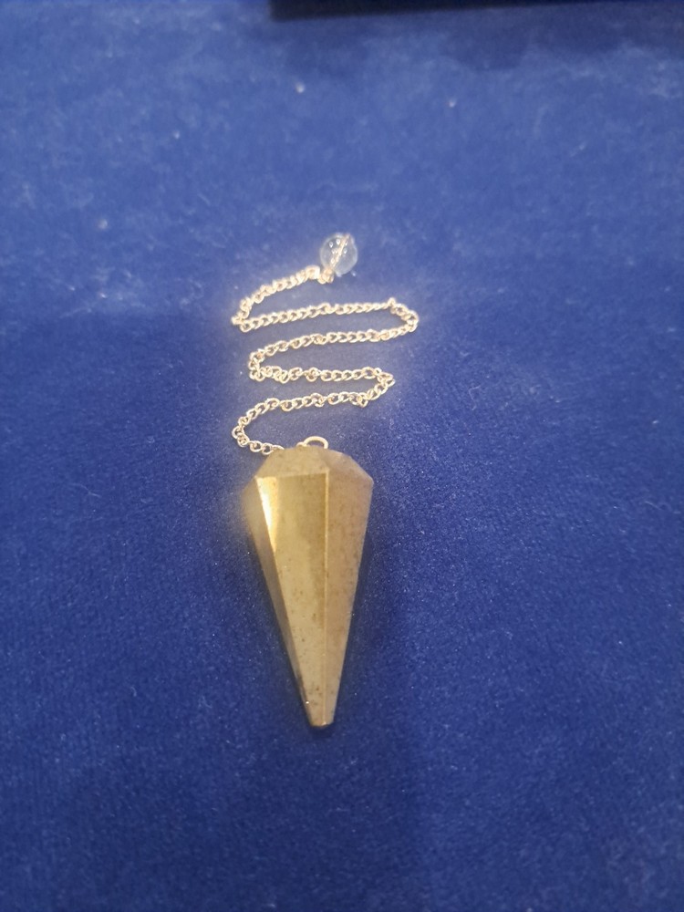 Pyrite Dowsing Crystal Pendulum