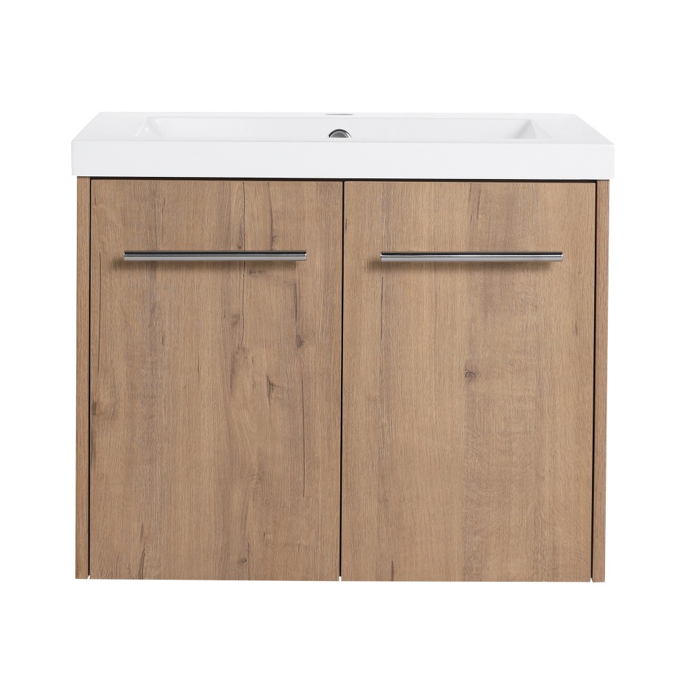 Bathroom Vanity with Sink Features Soft-Close Doors Floating Design