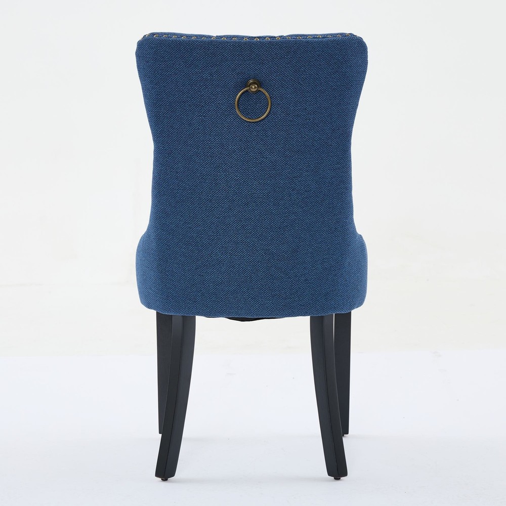 Nikki Collection Modern, High-end Tufted Solid Wood Contemporary Flax Upholste