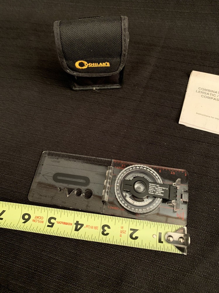 Coghlan's Combination Lensatic/Map Compass with Case & Owner's Manual