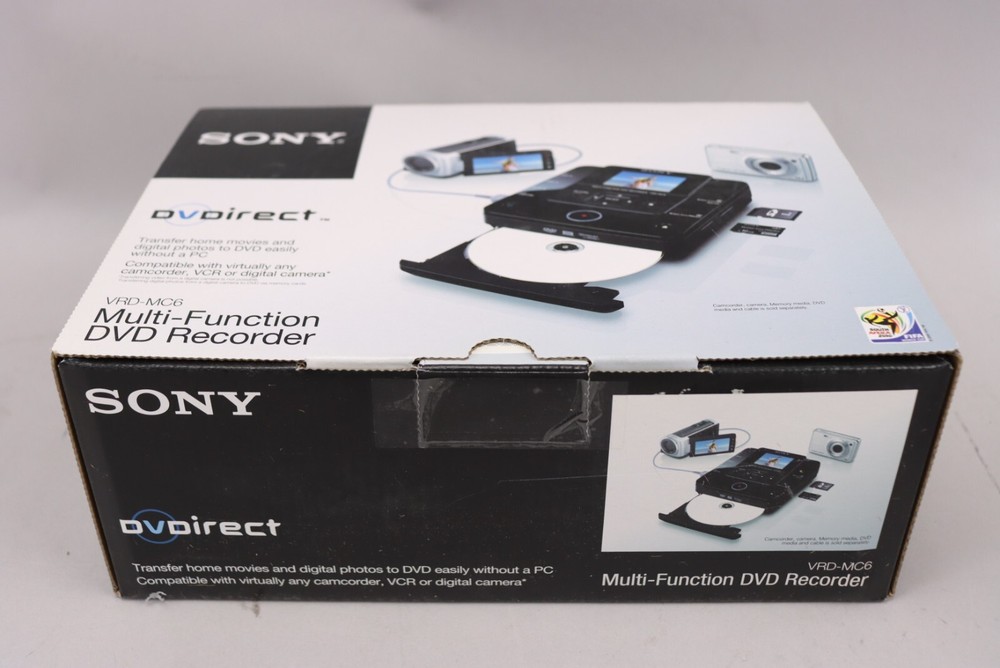 New Sony VRD-MC6 Multi Function DVD Recorder Home Video Transfer + Accessories