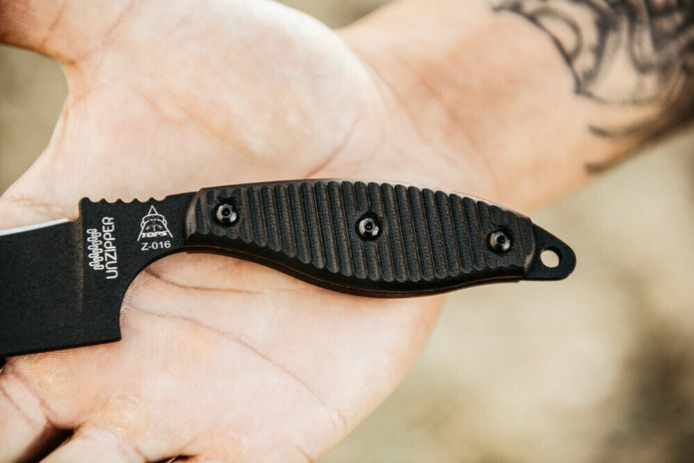 Tops Unzipper Fixed Blade Knives