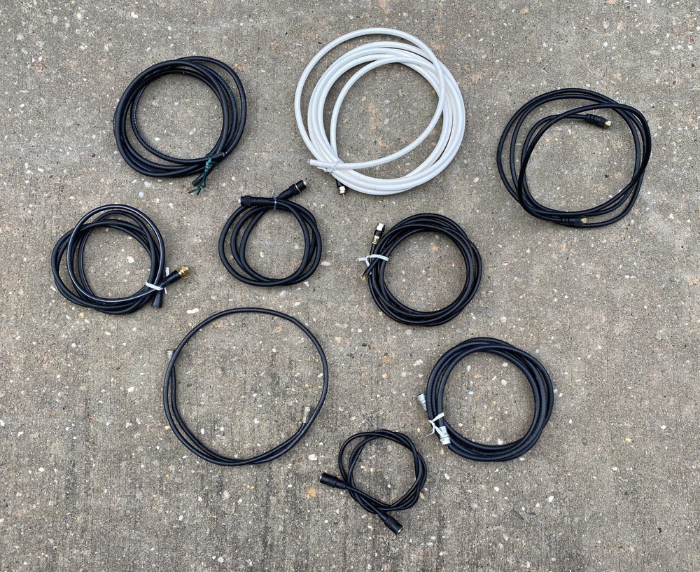 Bulk Lot of Coaxil Cables Wires Different Sizes Cablevision Optimum