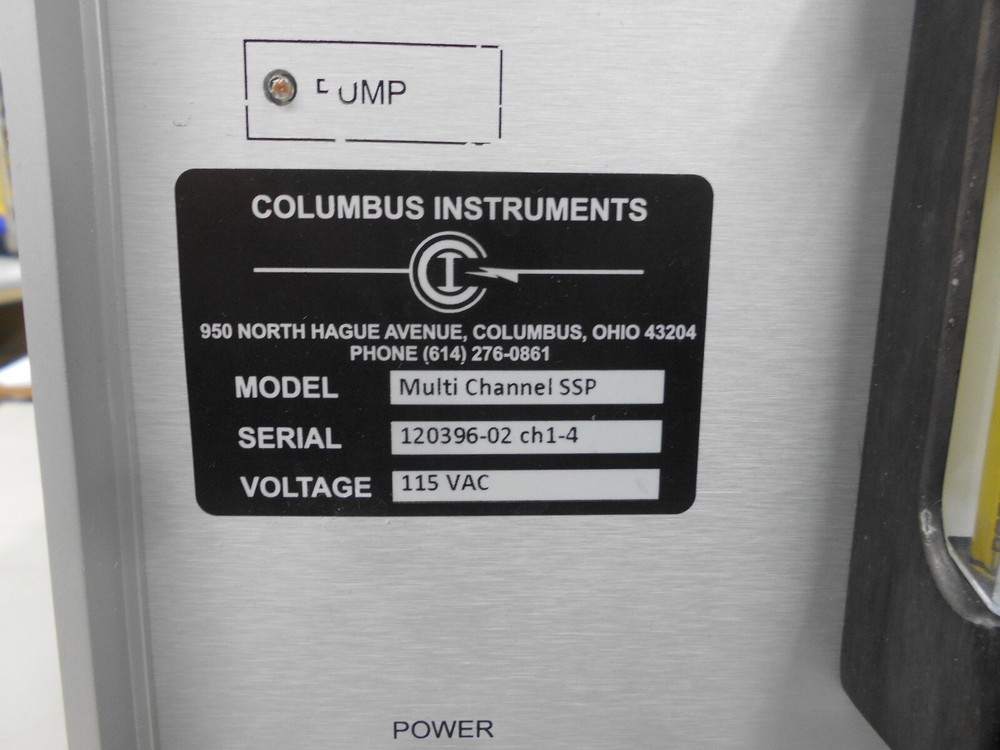 COLUMBUS INSTRUMENTS MULTICHANNEL SYSTEM SAMPLE PUMP 115VAC