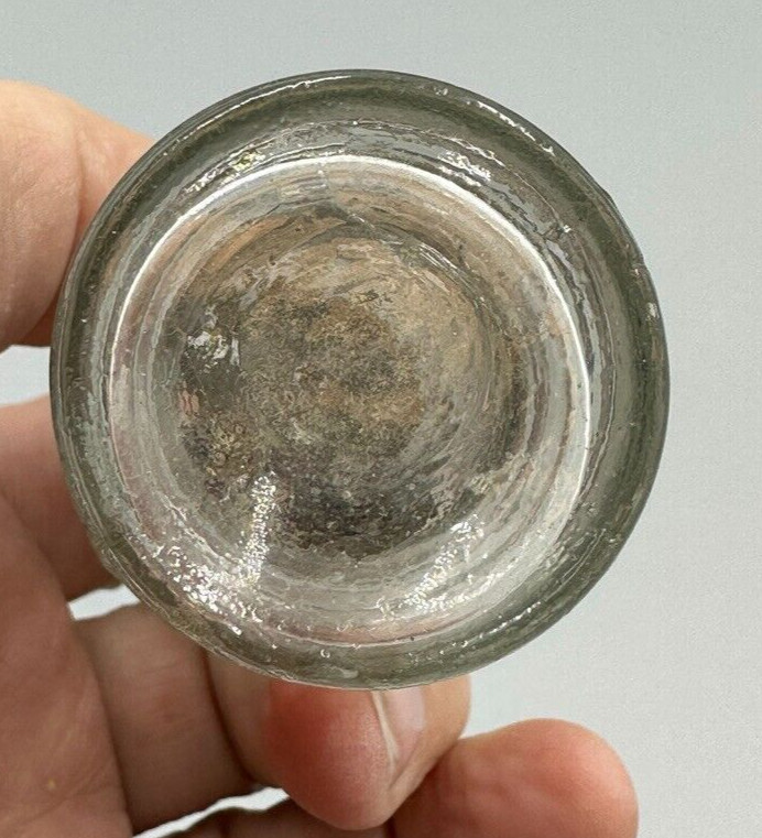 Antique LANTERN Figural Glass CANDY CONTAINER Shaker