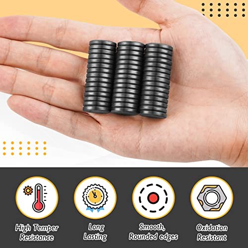 20 Pcs Round Craft Magnets with Adhesive