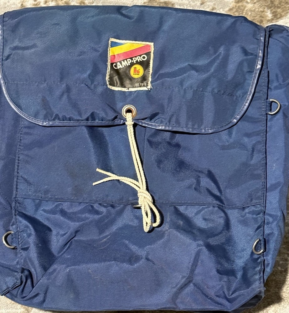Vintage CAMP PRO by KING no. 6040 Blue Backpack USA