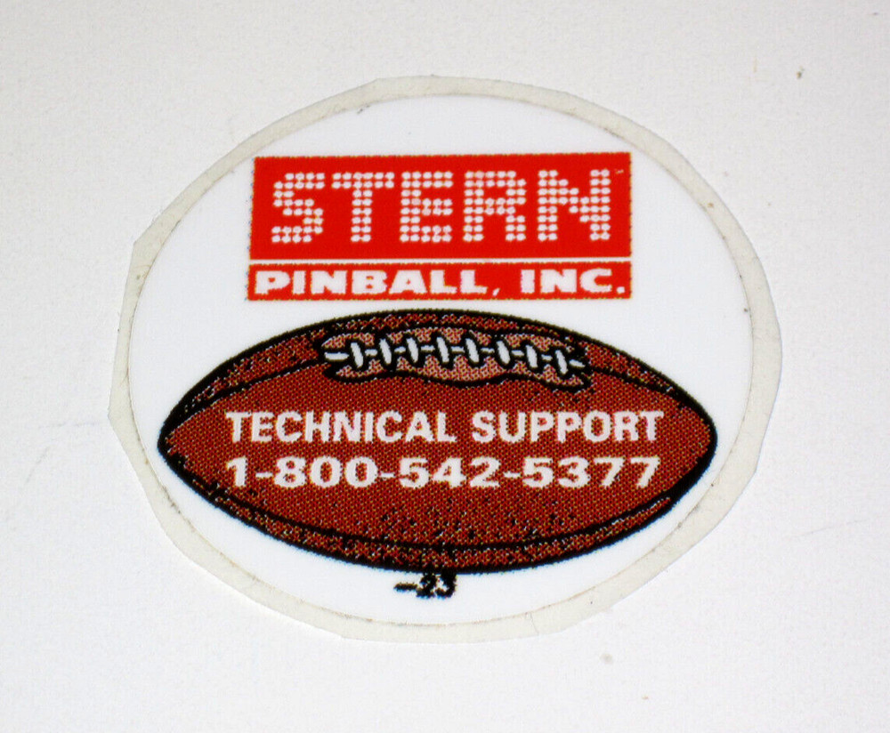 NFL Stern New Pinball Decal Stickers - NOS
