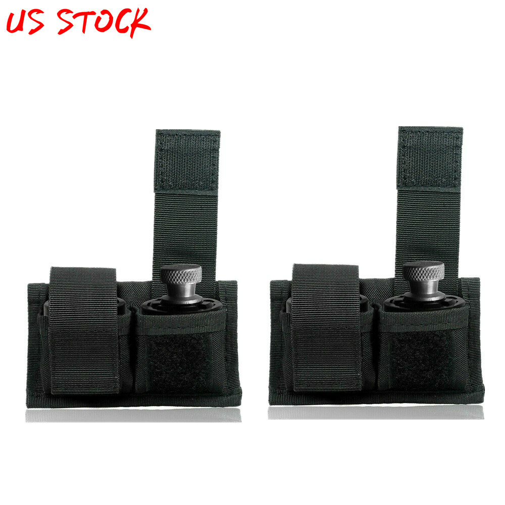 2pcs/set Double Speed Loader Belt Pouch Speedloader Case Fits 22 Mag thru 44 Mag