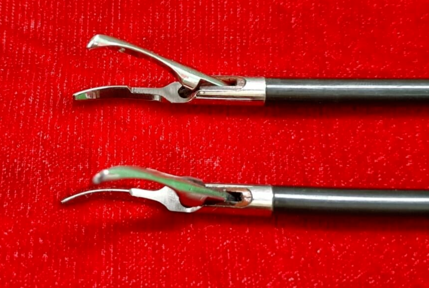 2pc-Laparoscopic Bipolar Sealer Cutter Silver Jaw High Quality Instruments