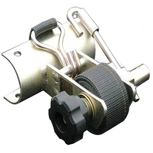 Rack Strap RS-3 Steel Bracket w 8' Black Polyester Strap for 2" OD Round Pipe