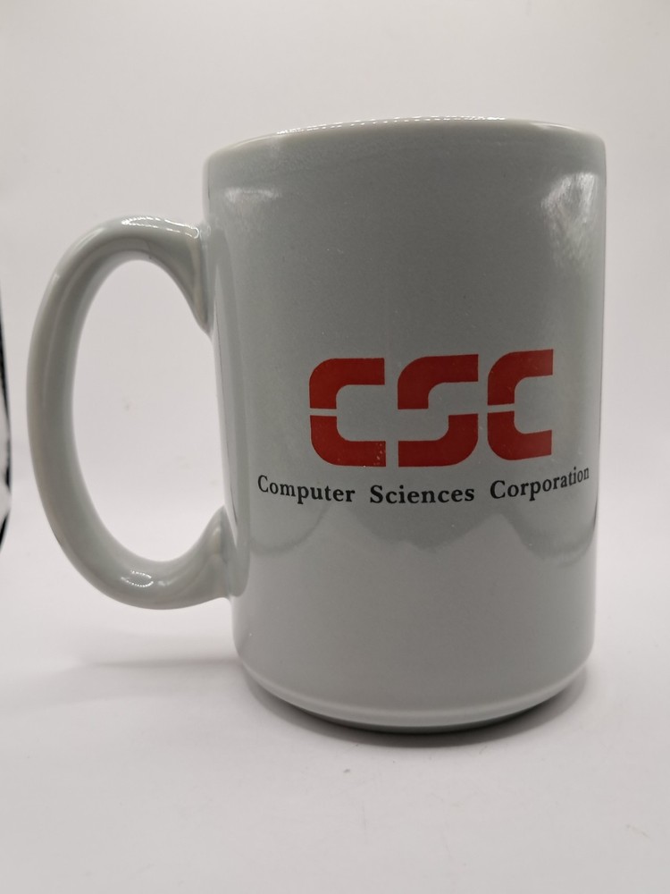 Vintage CSC Computer Sciences Corporation PST & I II Ceramic Coffee Mug Tea Cup