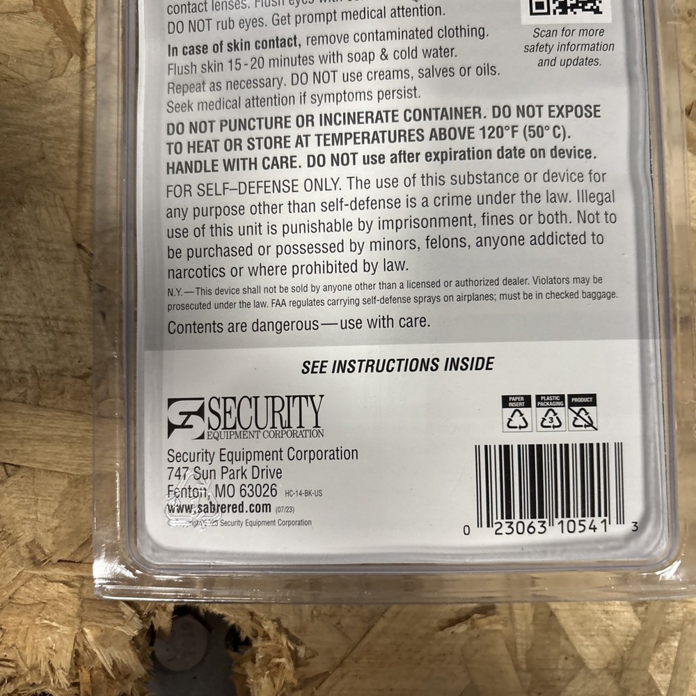 sabre red pepper spray Maximum Strength 15 Grams ￼