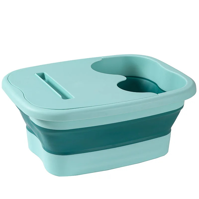 Foldable Footbath Massage Bucket Soaking Bucket Folding Basin Spa Foot Bath.