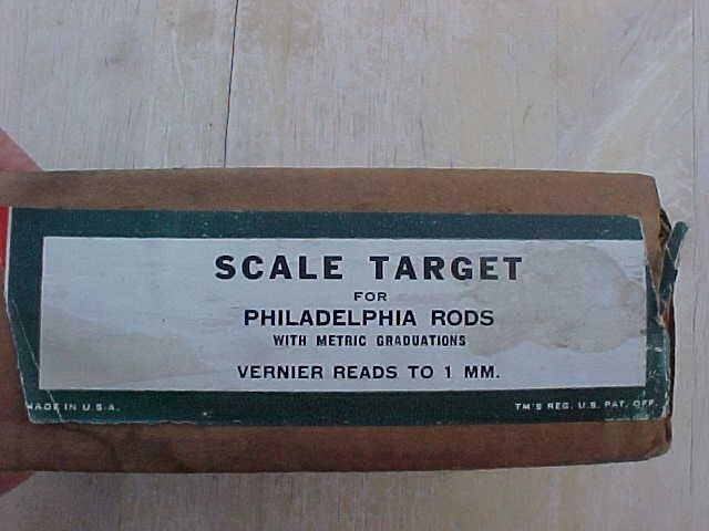 K & E Co. Scale Target for Philadelphia Rods # 6210T