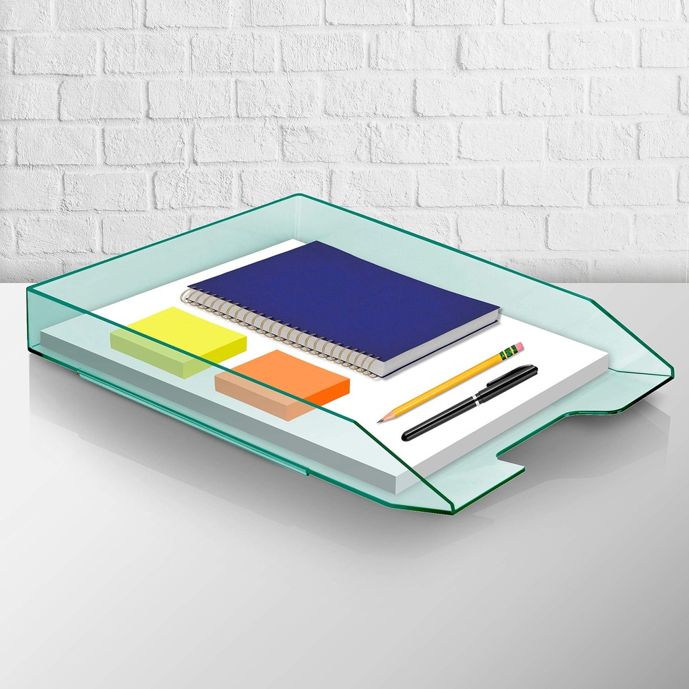 Stackable Letter Tray Front Load, Letter Size, Stacking Document Desk Office ...