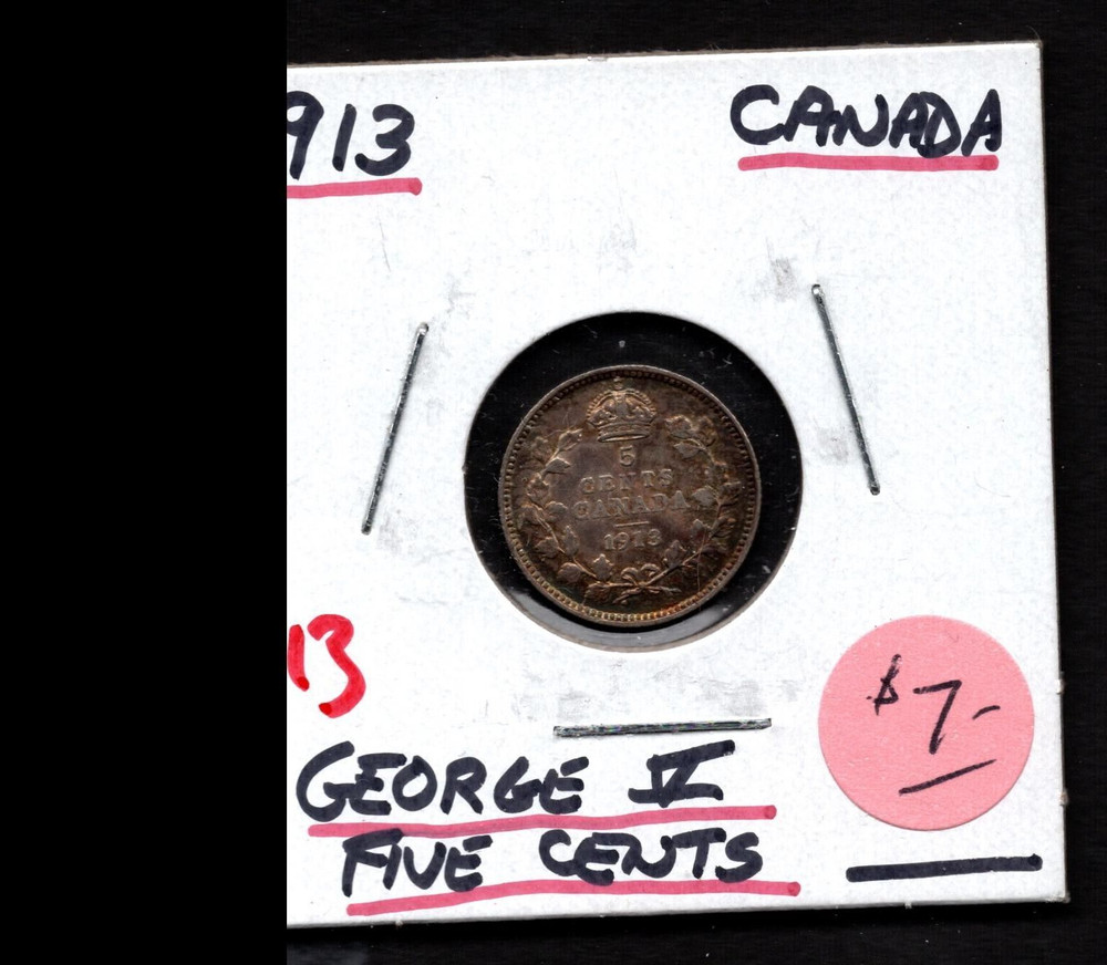 1913 - Canada- George V Five Cents