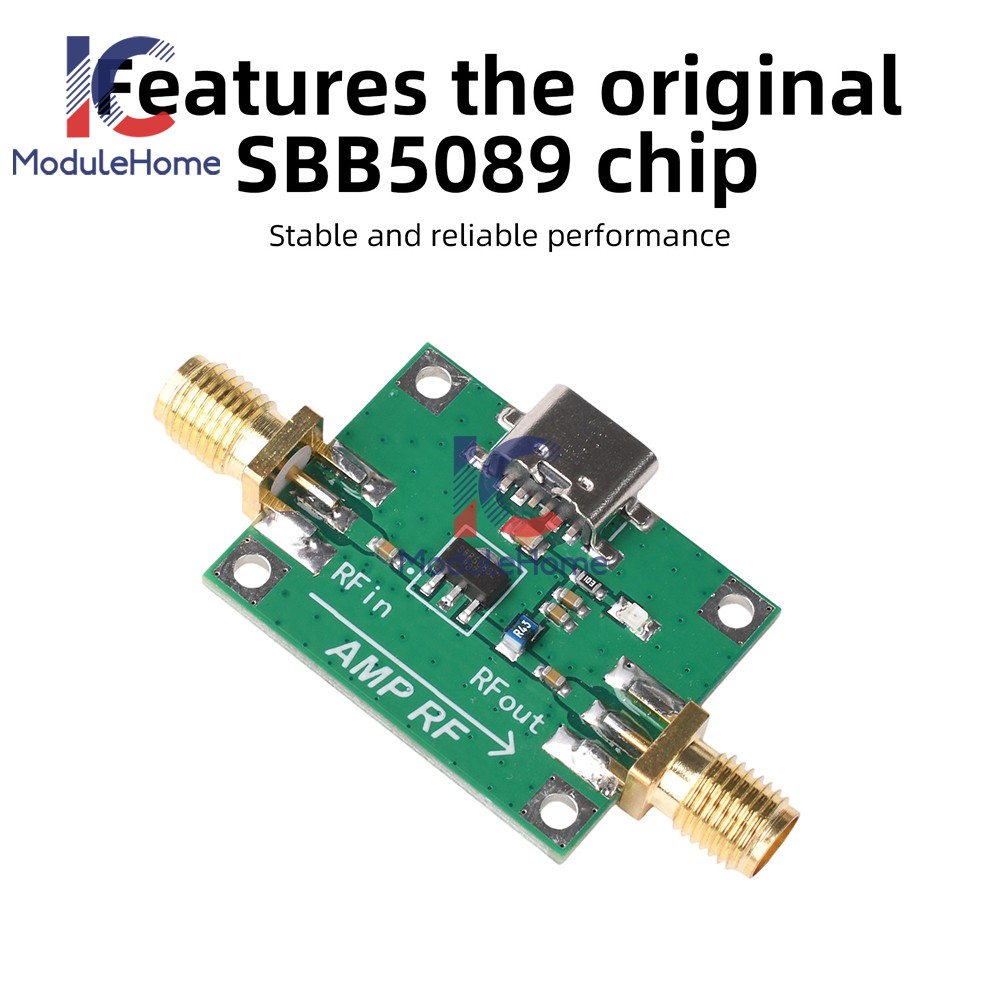 DC 5V SBB5089 Gain 20dB RF Module 5MHz~6GHz RF Power Amplifier Front-end module