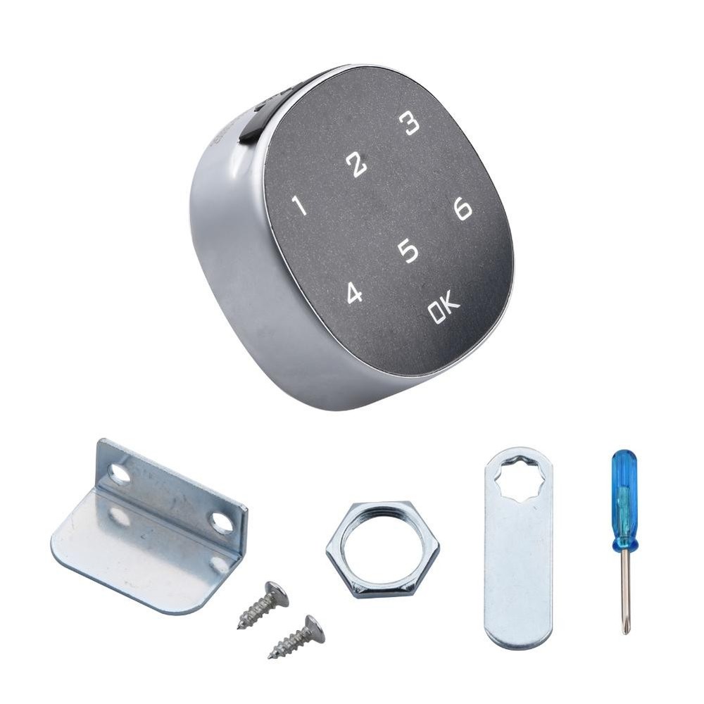 Zinc Alloy Touch Screen Electronic Password Lock Security Lock Cabinet Digital