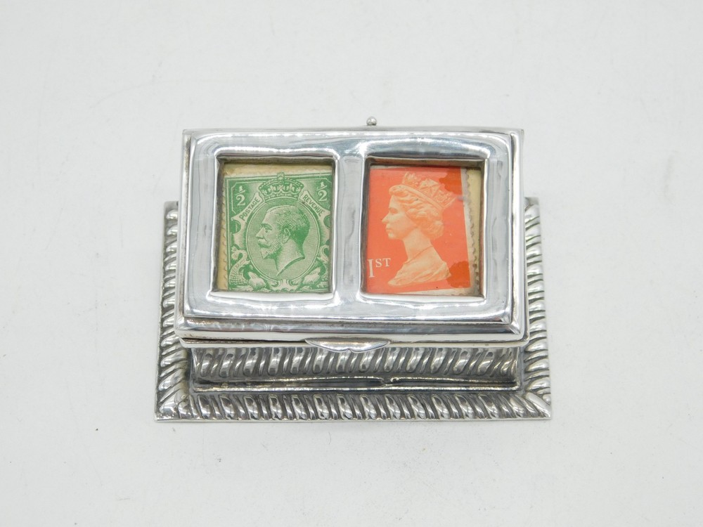 Sterling Silver Victorian Style Postage Stamp Box Vintage 2000 Sheffield