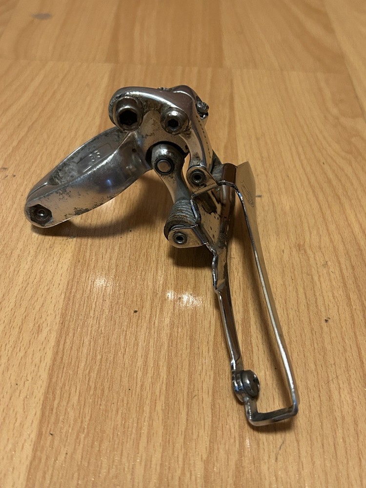 Campagnolo Record 9 Speed Front Derailleur Double Clamp On 34.9 35 ø Bottom Pull