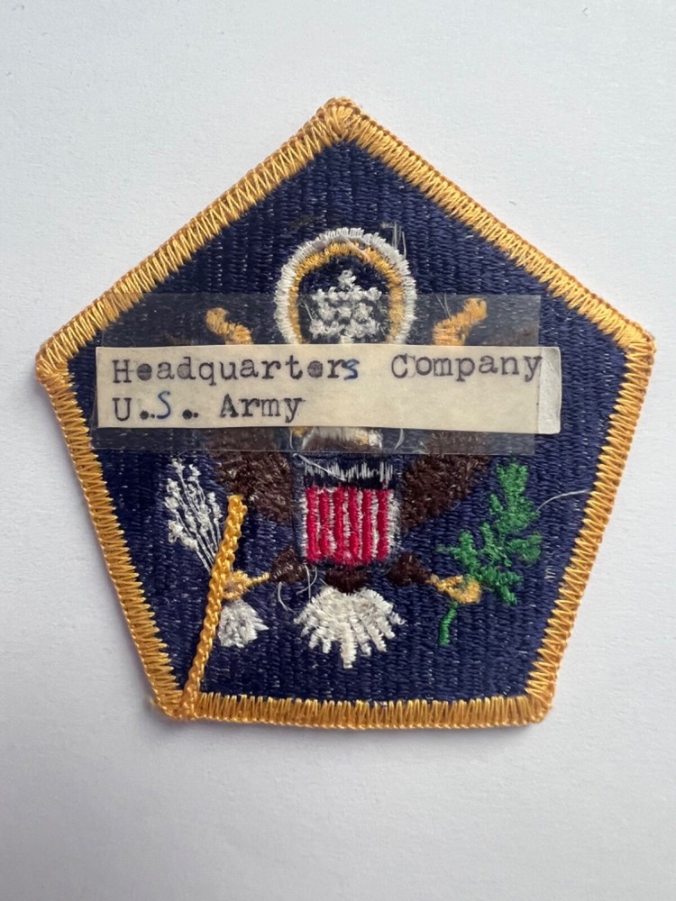 Headquarters Company US Army Patch