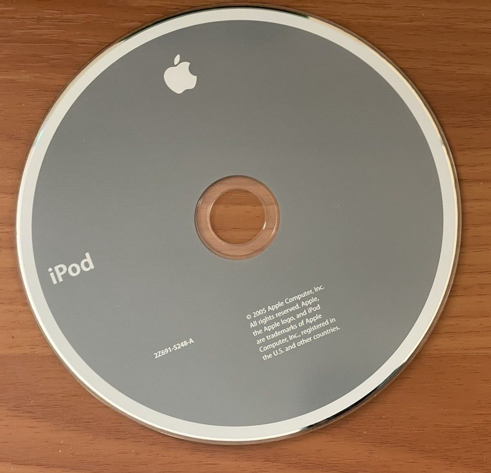 "Vintage" Apple iPod iTunes Software Disc, 2005 2Z691-5248-A