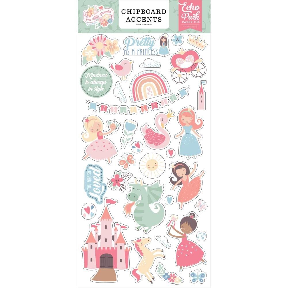 Our Little Princess 6x13 Chipboard Accents