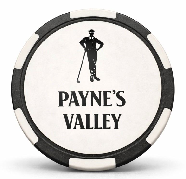 Payne's Valley - Poker Chip Golf Marker