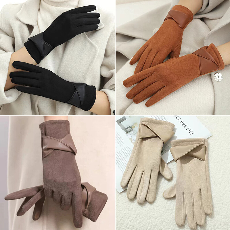 Women's Warm Gloves Anti Cold Touch Screen Outdoor Riding Windproof Gloves.