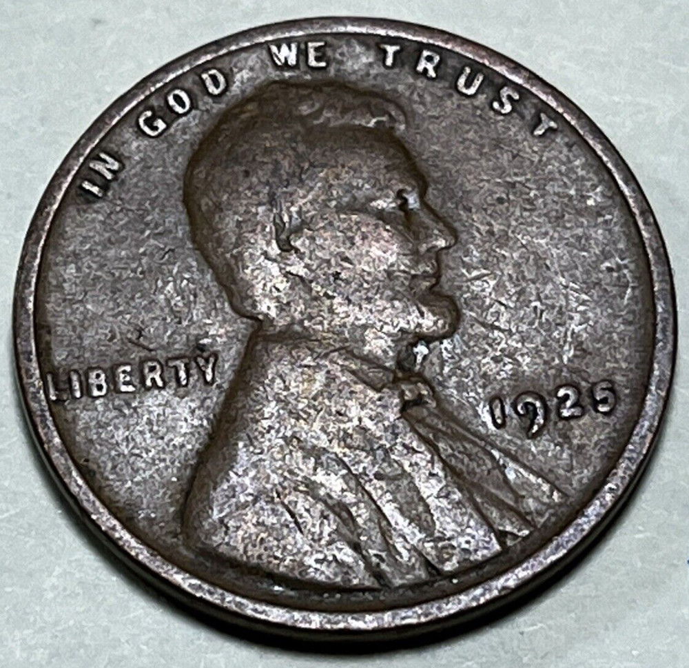 1925 1C BN Lincoln Cent WHEAT PENNY 1679N