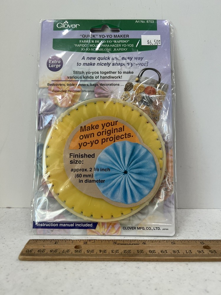 Clover Quick Yo Yo Maker-Round 2-3/8 Inch, New