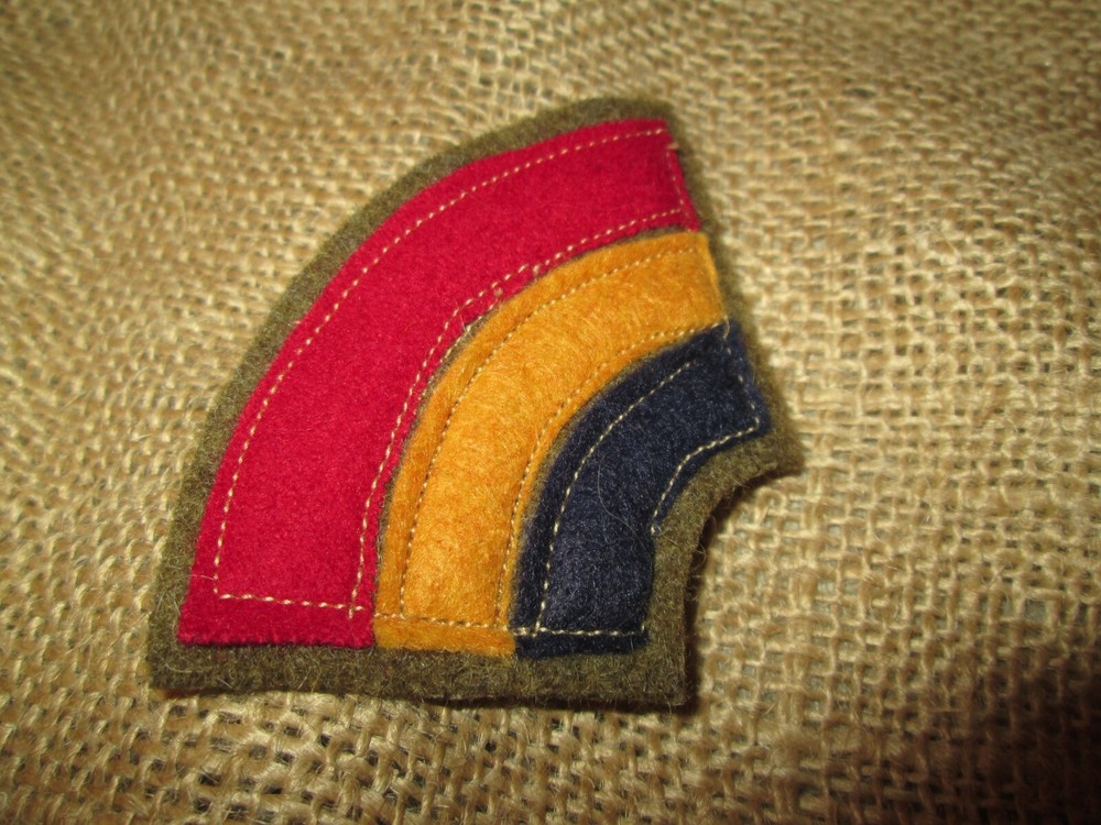 WWI US Army 42nd Division patch wool felt AEF