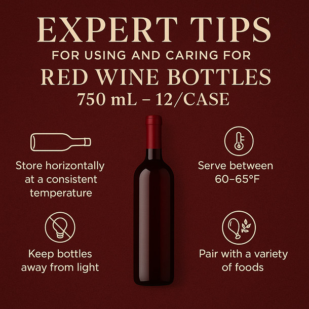 LD Carlson Red Wine Bottles 750 mL - 12/Case