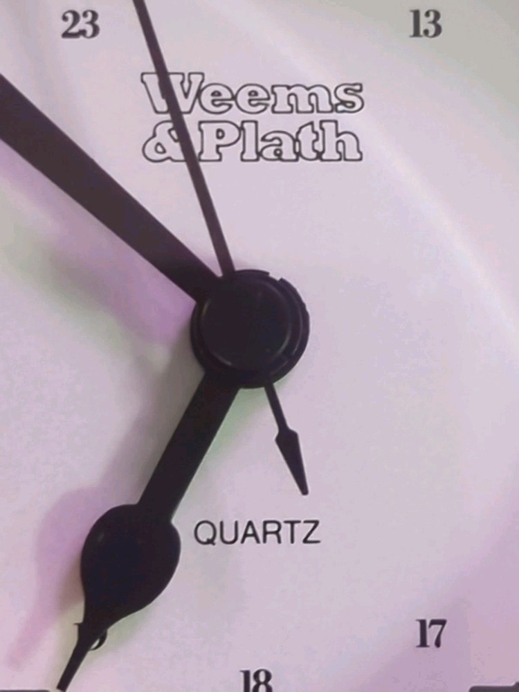 WEEMS & PLATH Trident Quartz Clock Brass & Glass German Movement