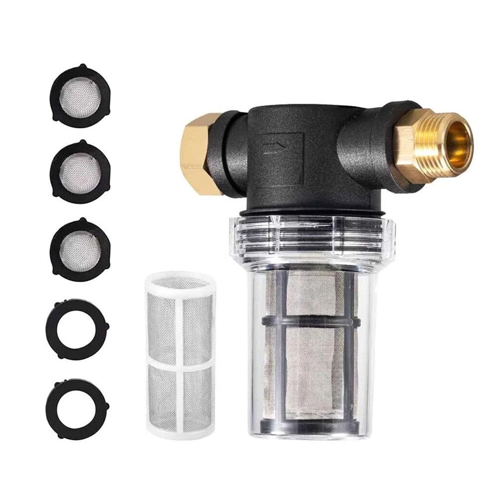 Pressure Washer Pump Protector 80 PSI Max Replaceable Mesh Screen Debris Filter